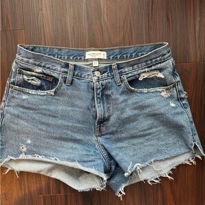 Abercrombie and fitch boyfriend mid rise shorts